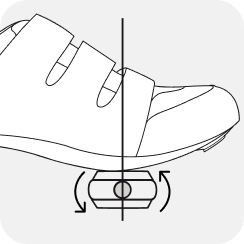 Cyclist clipping road shoe into the symmetrical, dual-sided Speedplay Zero pedal