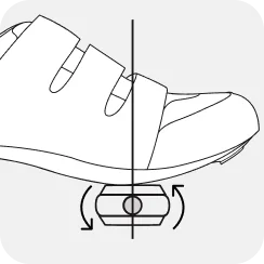 Cyclist clipping road shoe into the symmetrical, dual-sided Speedplay Zero pedal